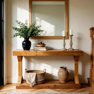 Solid Wood Console